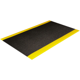 Crown Wear-Bond Tuff-Spun Pebble Surface Dry Area Anti-Fatigue Mat - 2' x 3', Black/Yellow